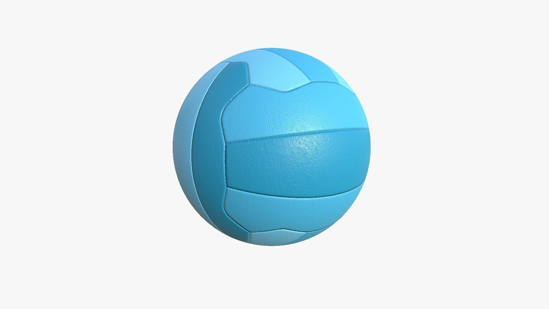 Volley Ball - Blank Mock Up Basic Template 3D model_2