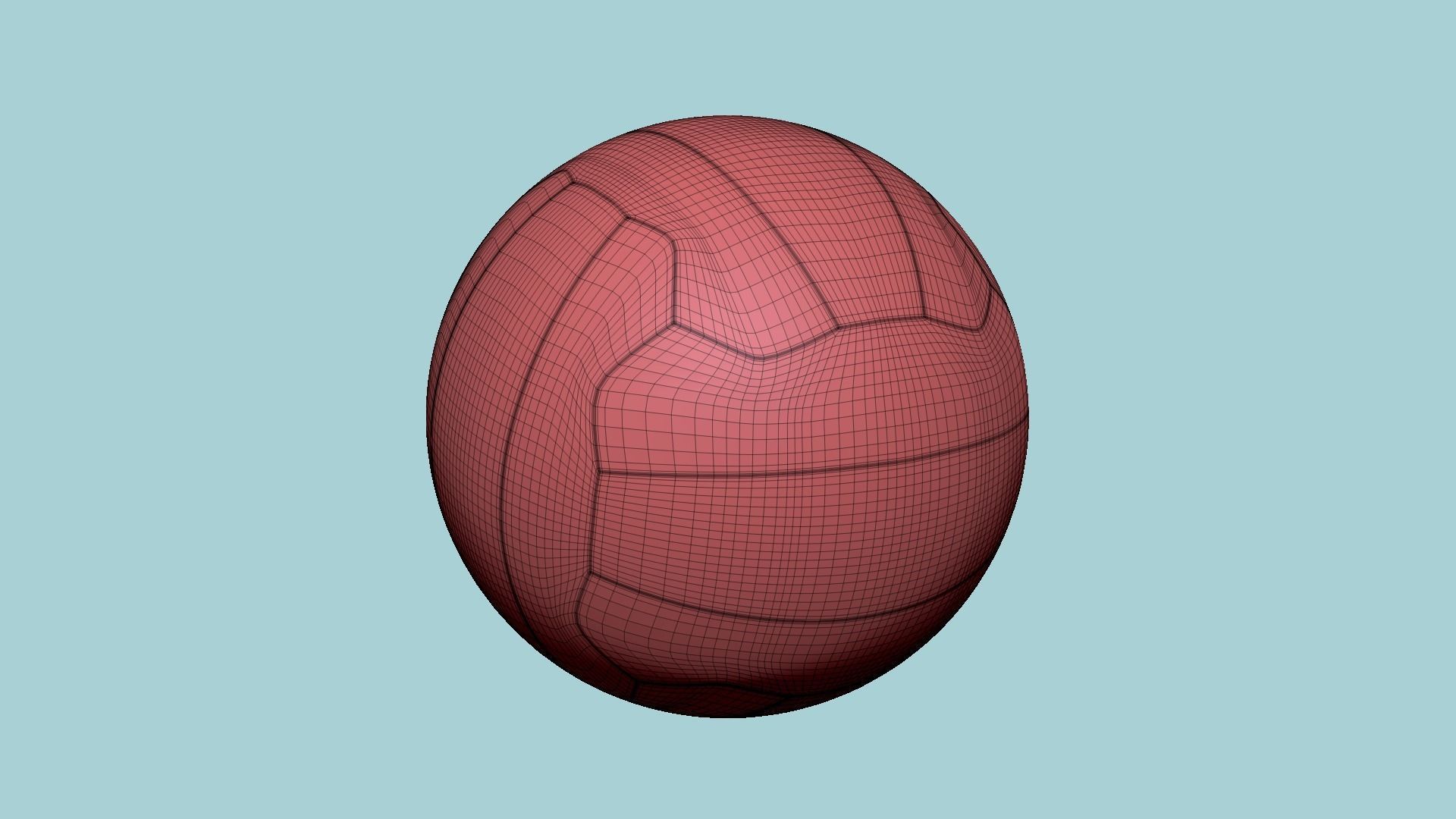 Volley Ball - Blank Mock Up Basic Template 3D model_16
