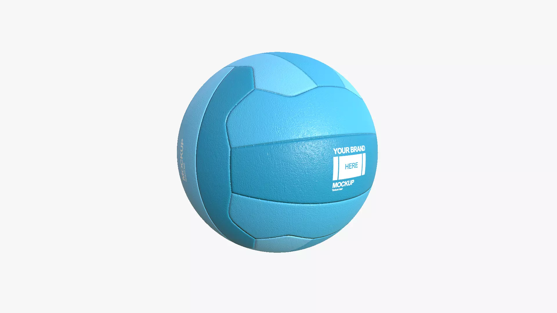 Volley Ball - Blank Mock Up Basic Template 3D model_0