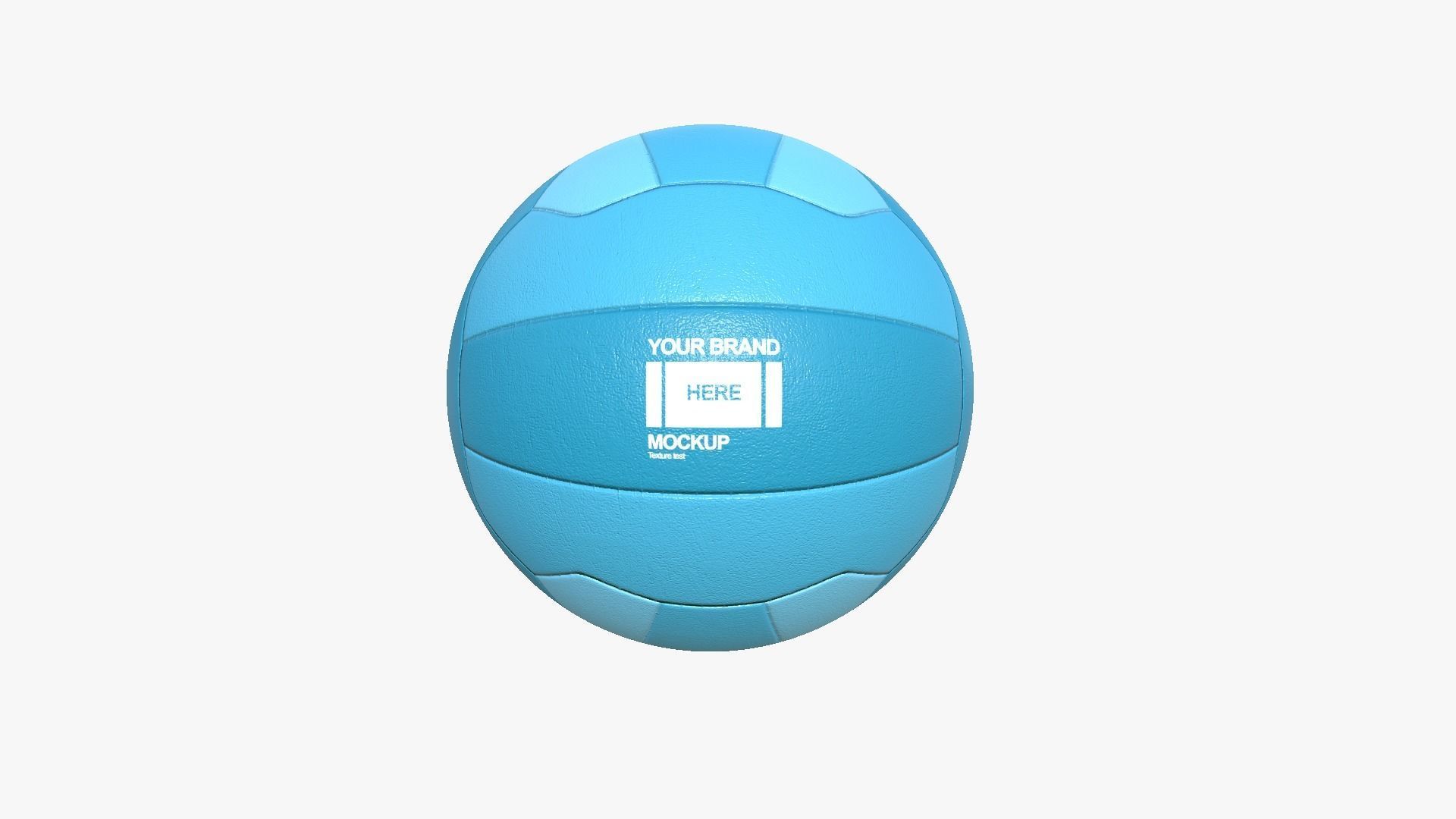 Volley Ball - Blank Mock Up Basic Template 3D model_3