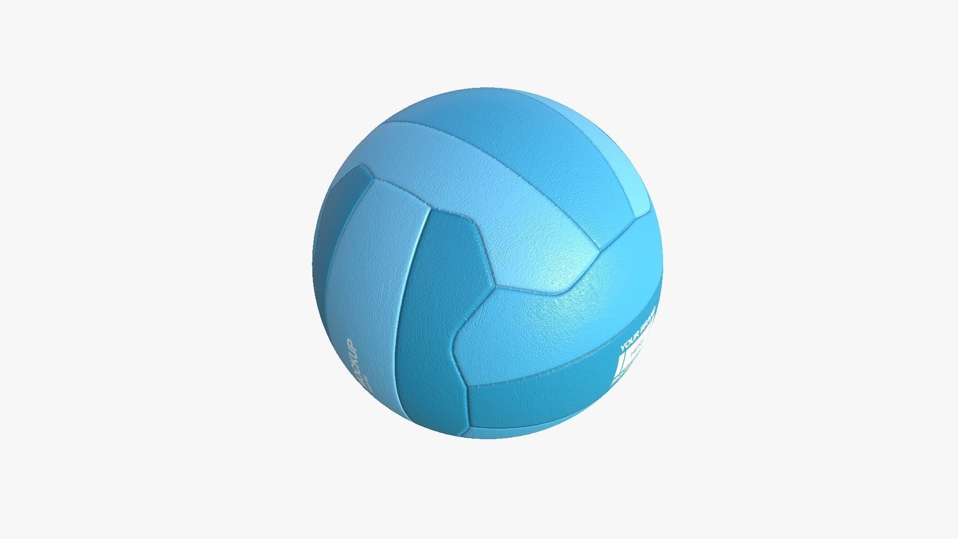 Volley Ball - Blank Mock Up Basic Template 3D model_4