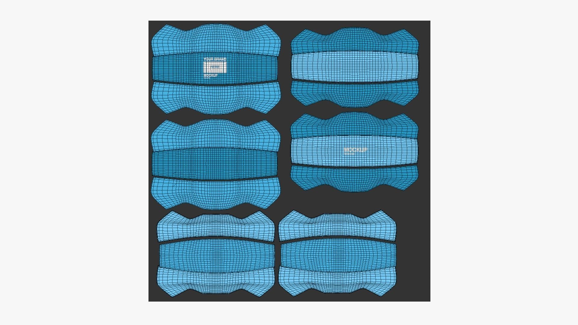 Volley Ball - Blank Mock Up Basic Template 3D model_10