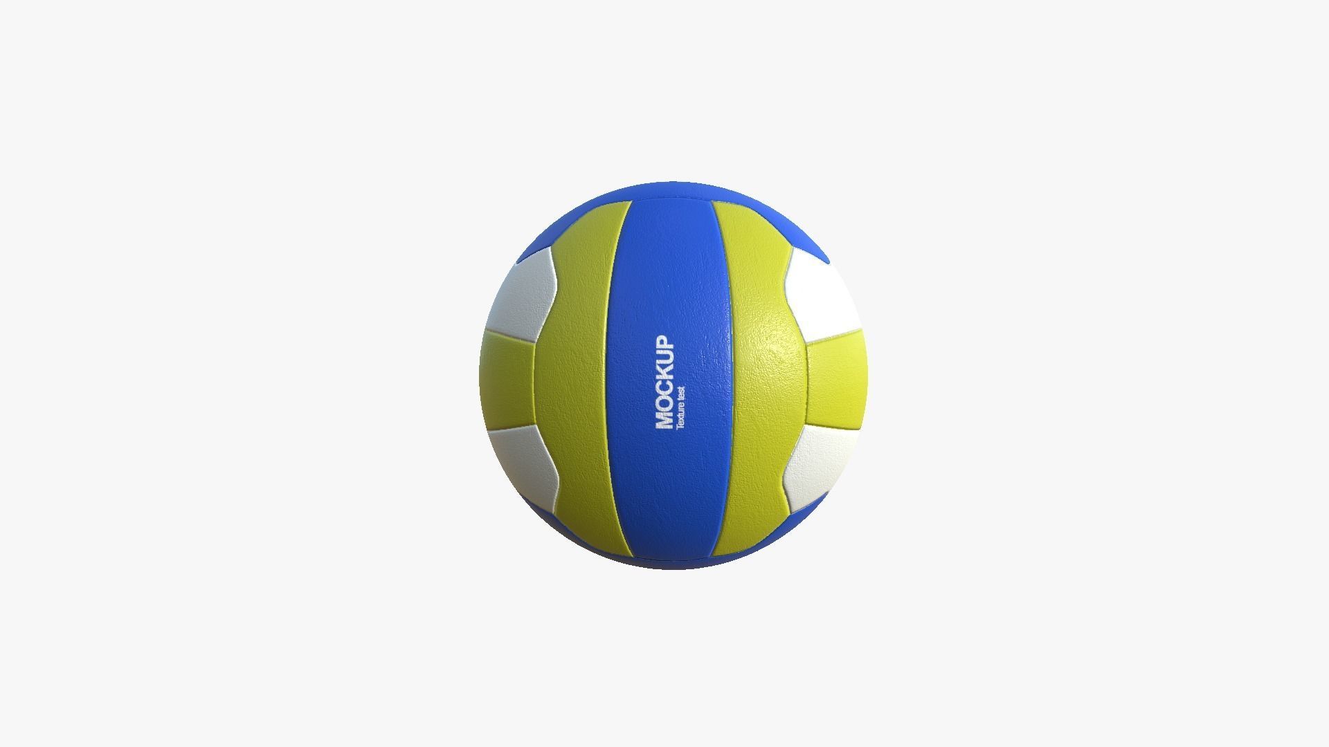 Volley Ball - Blank Mock Up Basic Template 3D model_6