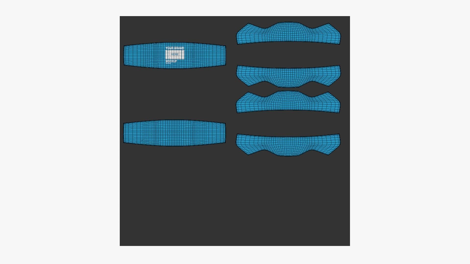 Volley Ball - Blank Mock Up Basic Template 3D model_13