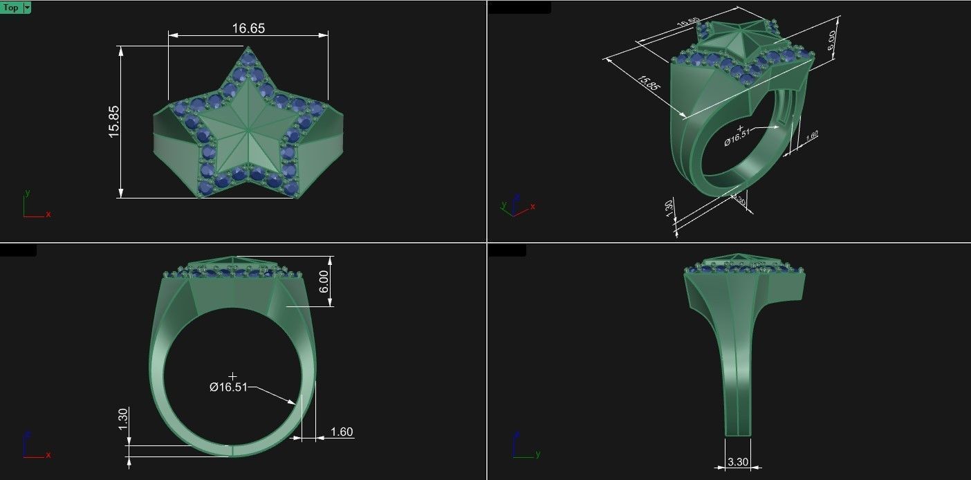 RIng Star N2 3D print model_7