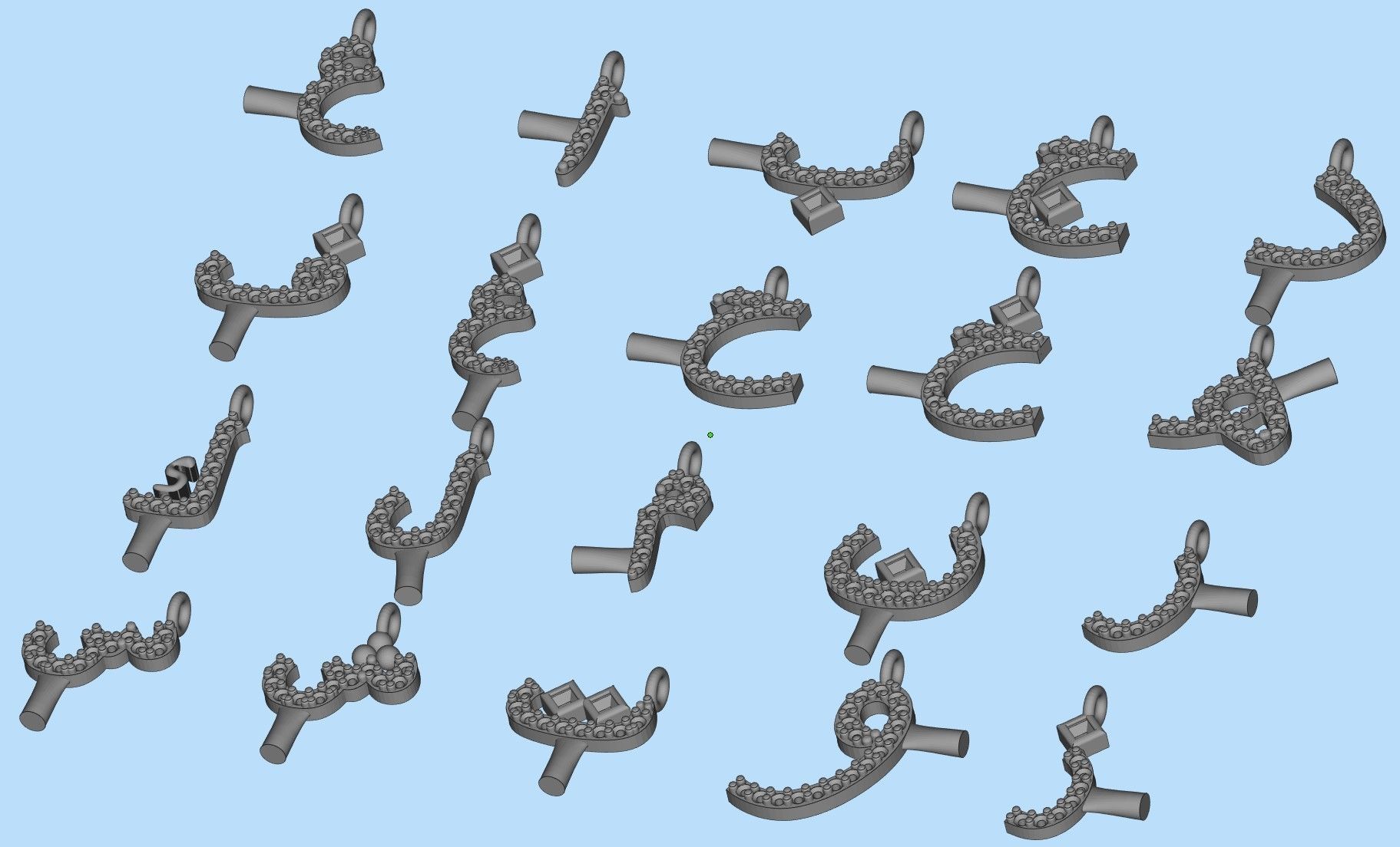 ARABIC ALPHABET 3D print model_8