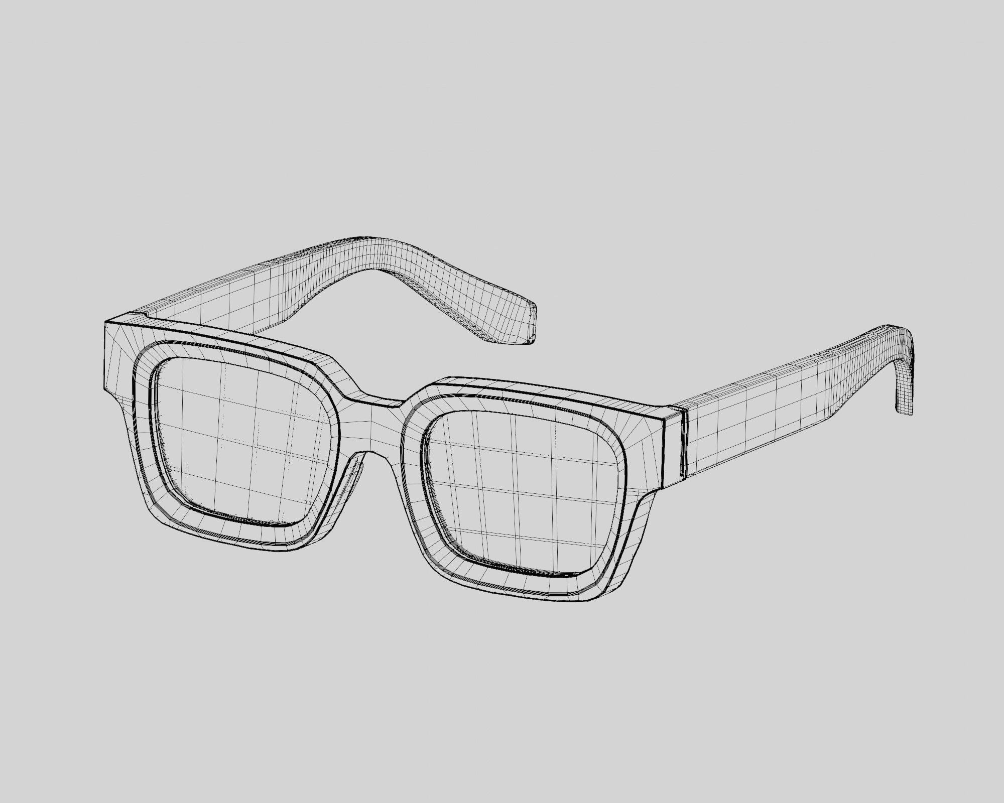 Sunglasses High quality 3d model Low-poly 3D model_5