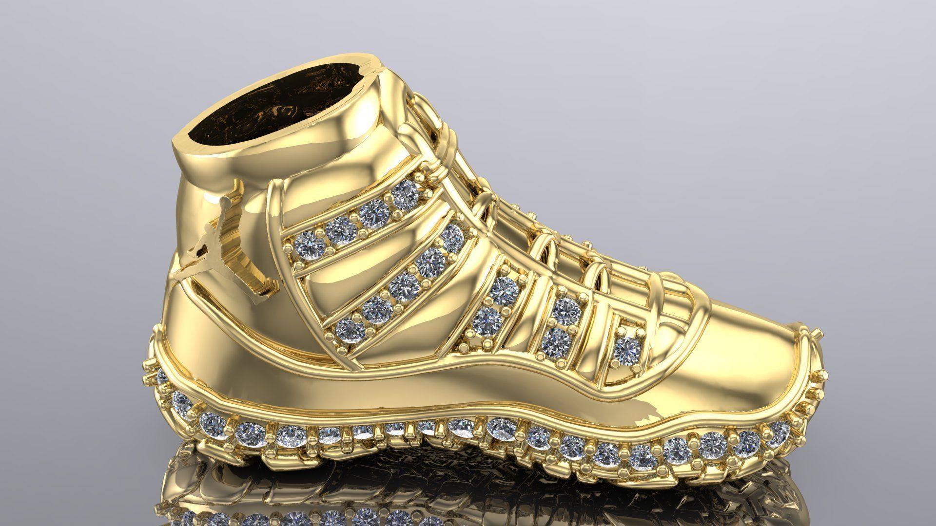 air jordan retro 11 with stones 3D 3D print model_6