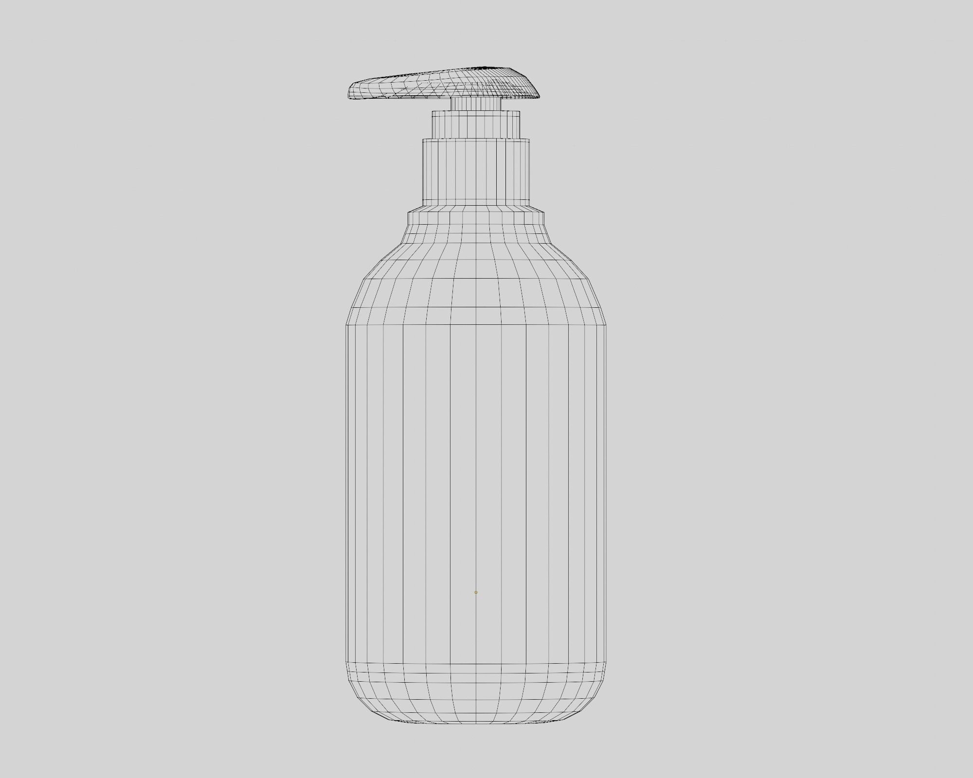 Lotion bottle quality 3d model Low-poly 3D model_4