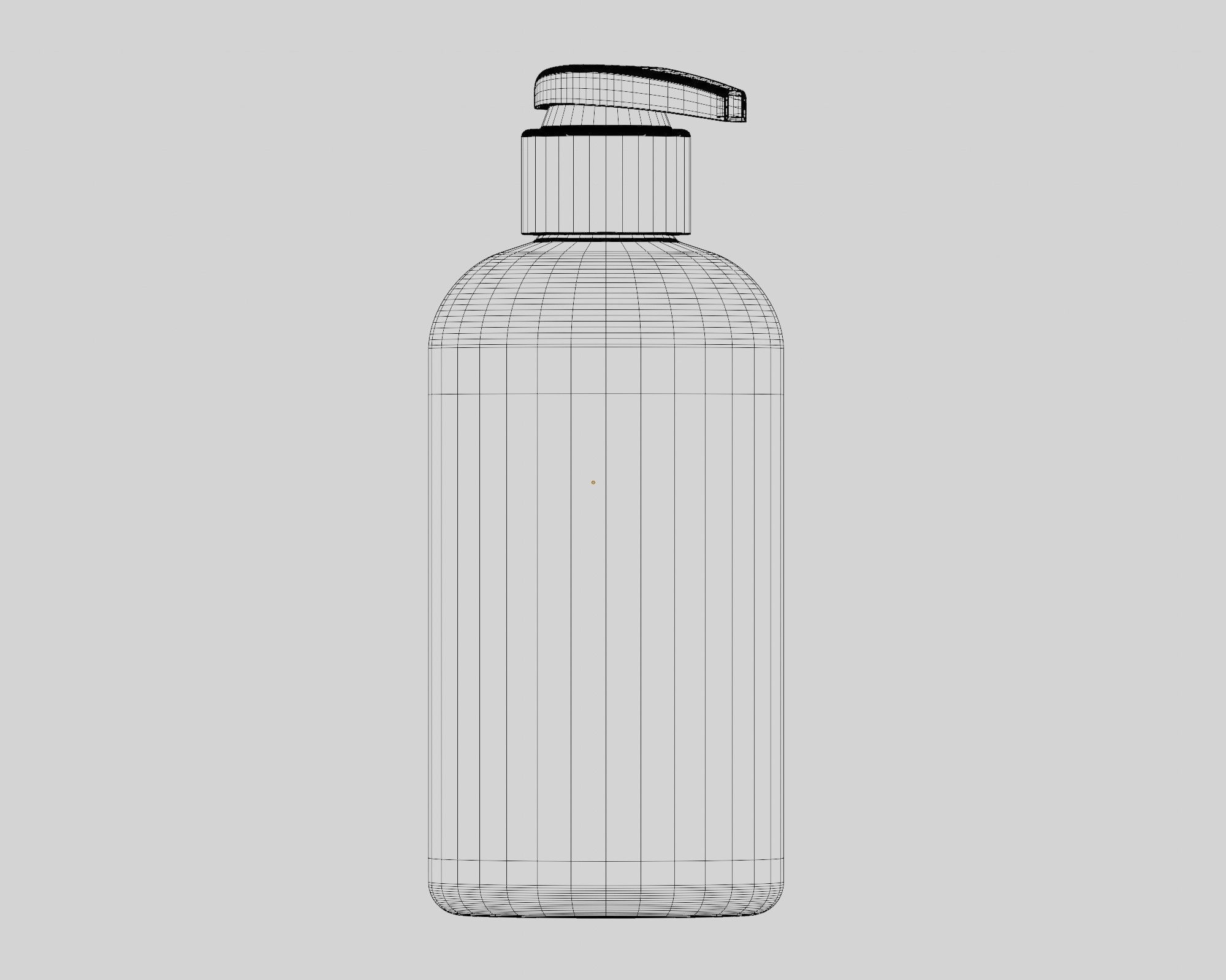 Lotion bottle 04 Low-poly 3D model_4