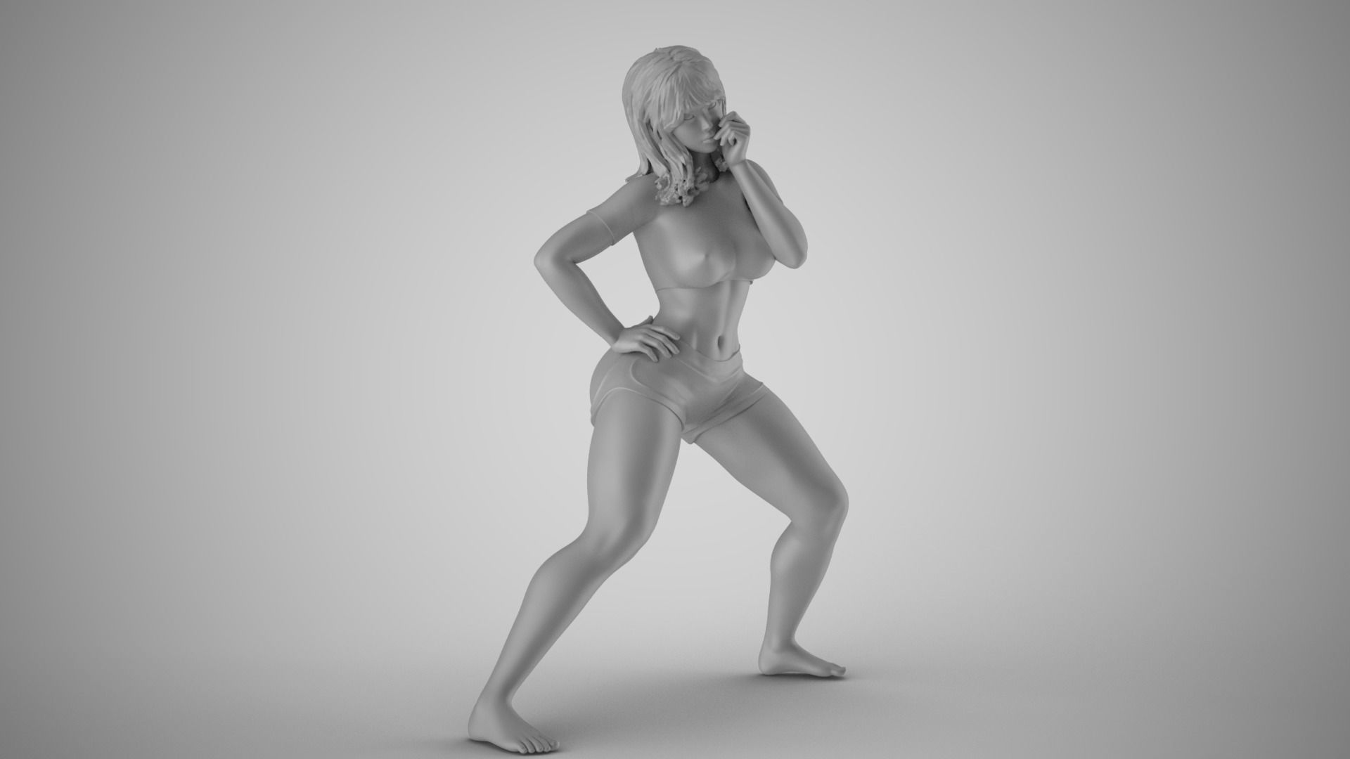 Spoiled Naughty Girl 3D print model_2
