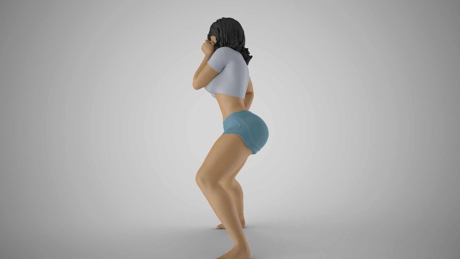 Spoiled Naughty Girl 3D print model_8