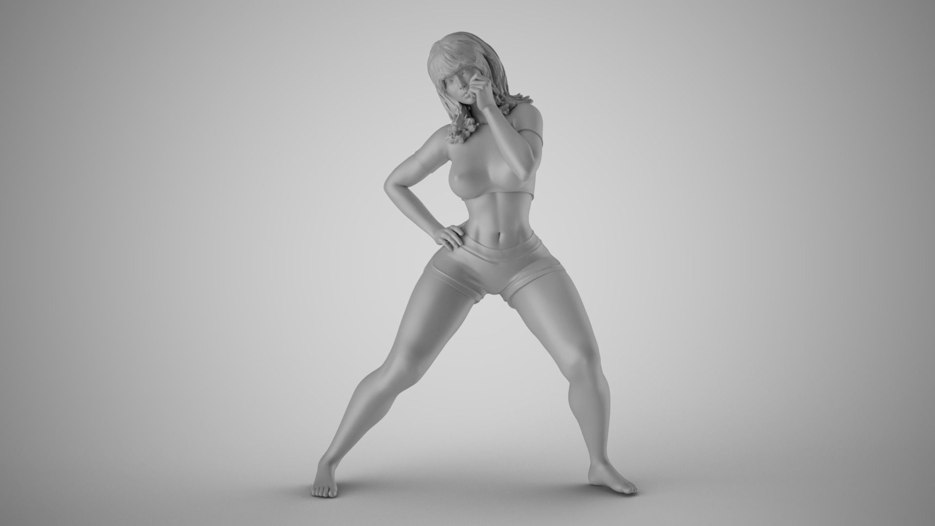 Spoiled Naughty Girl 3D print model_1