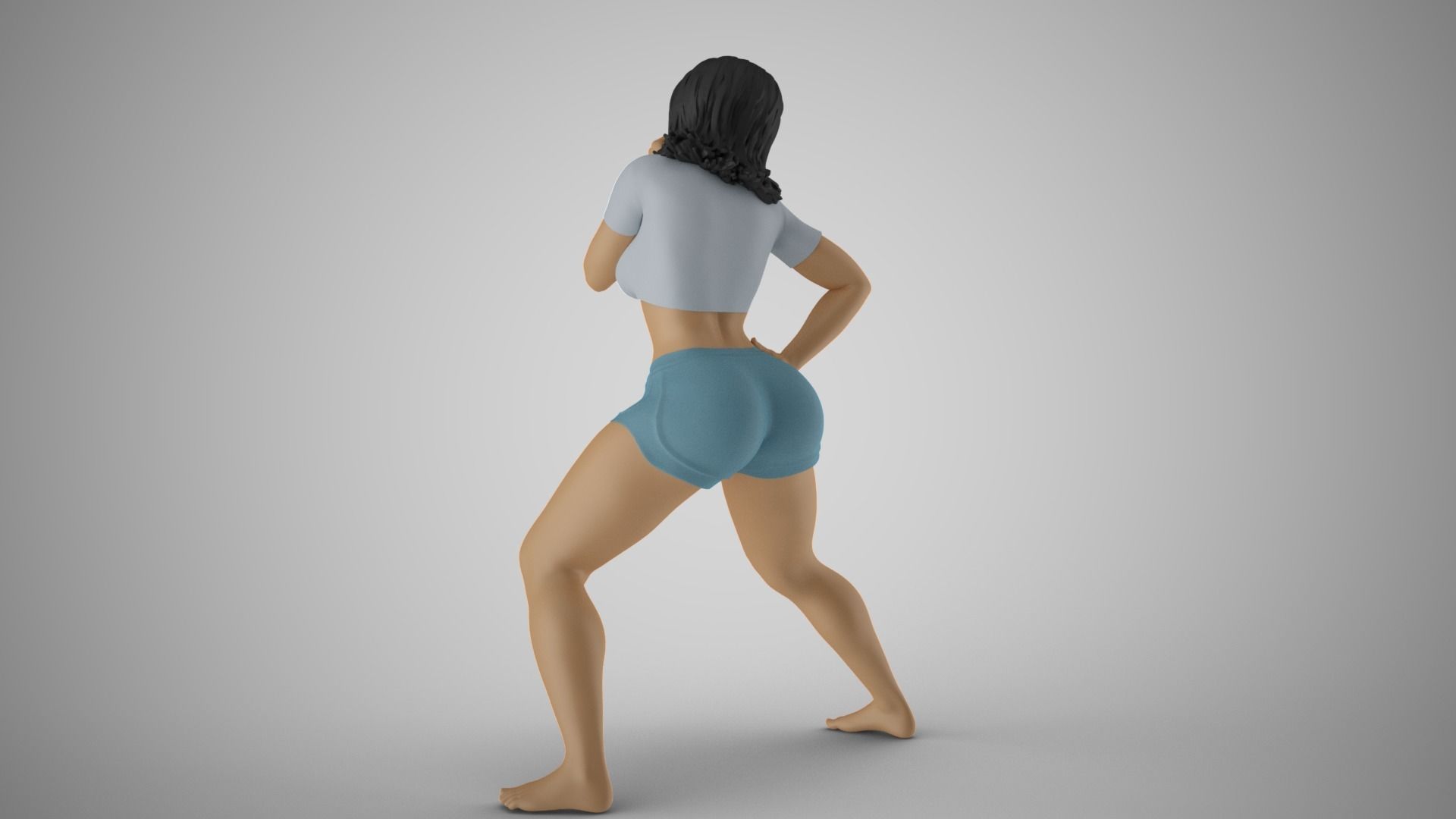 Spoiled Naughty Girl 3D print model_7