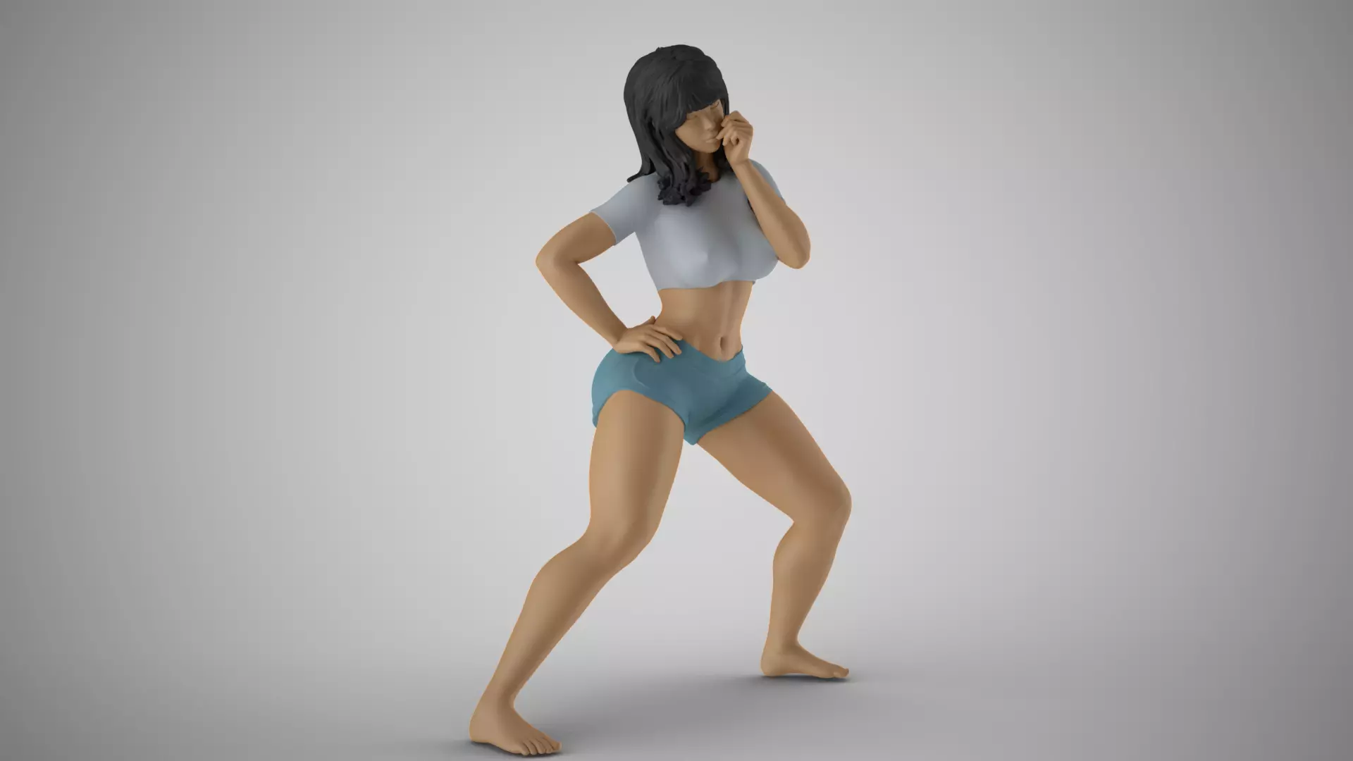 Spoiled Naughty Girl 3D print model_0