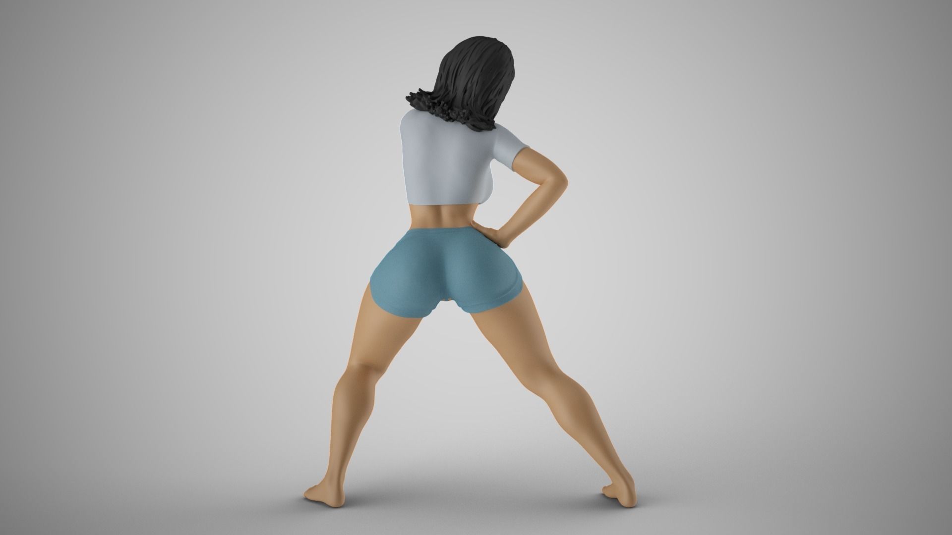 Spoiled Naughty Girl 3D print model_6