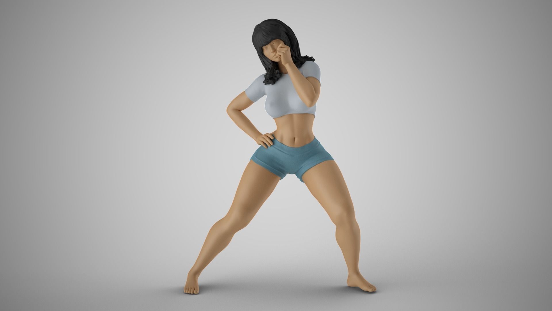 Spoiled Naughty Girl 3D print model_10