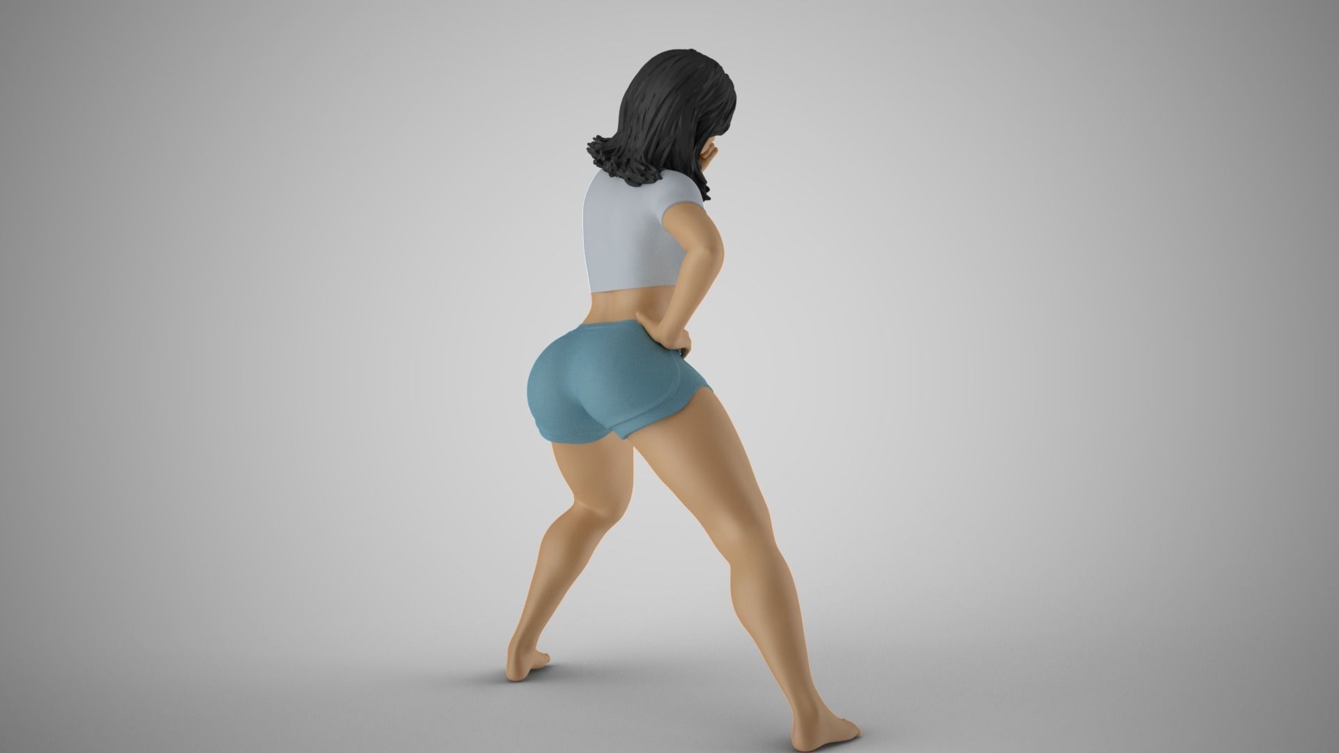 Spoiled Naughty Girl 3D print model_5