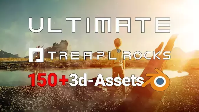 Ultimate Treapl Rocks for Blender Low-poly 3D model