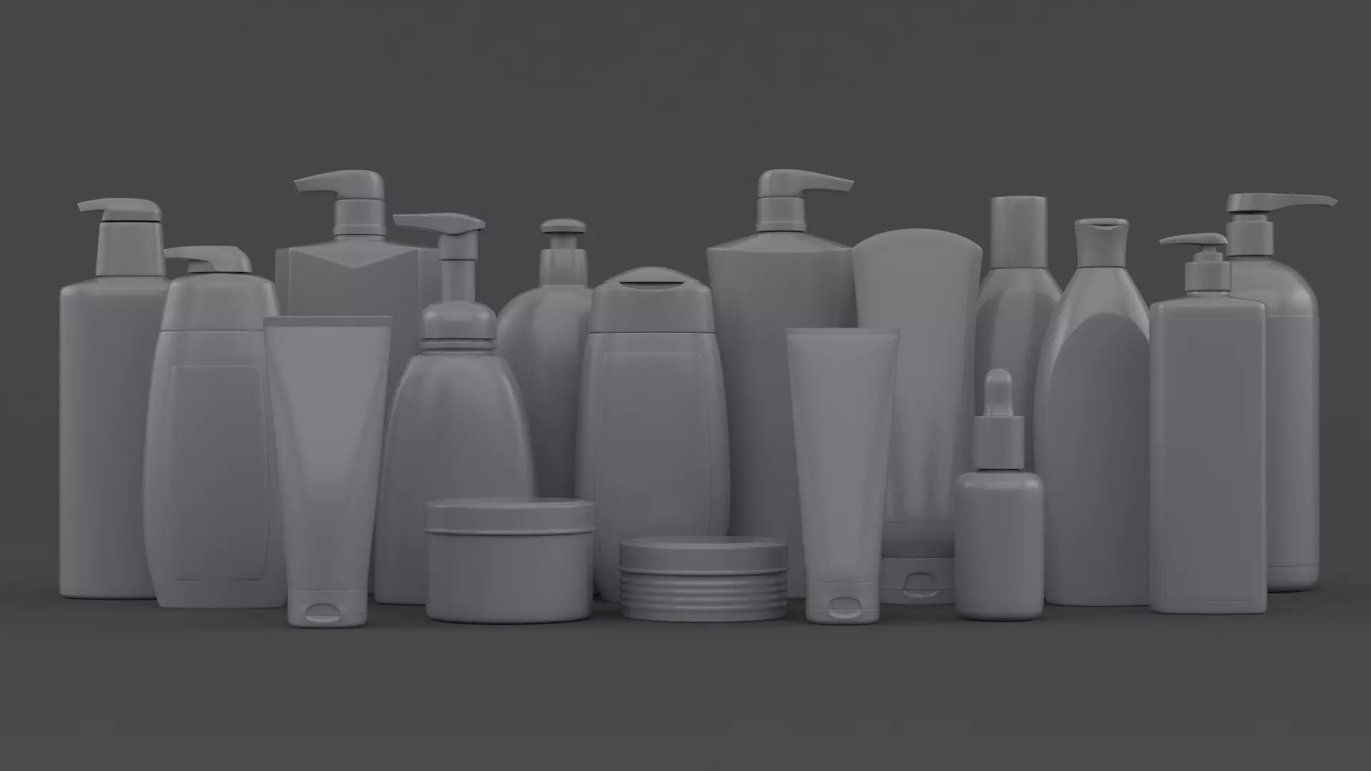 Plastic Bottle Collection 3D model_0