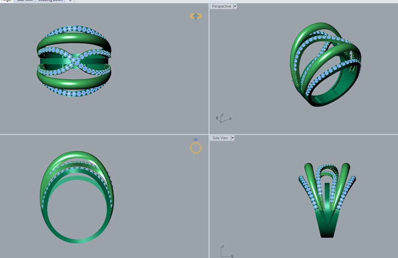 ring jewelry 3D print model_6