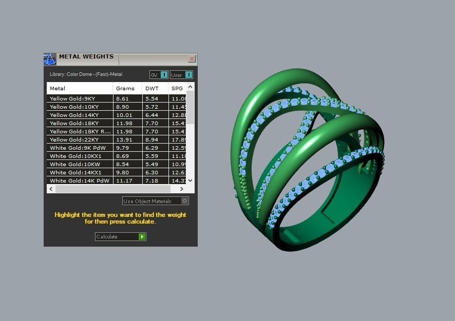 ring jewelry 3D print model_2