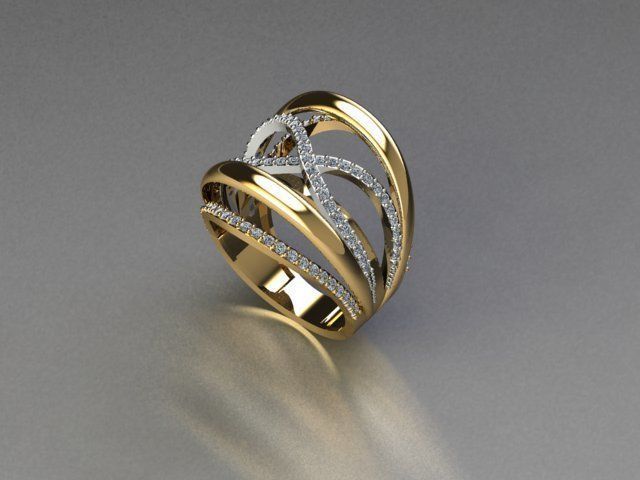 ring jewelry 3D print model_3