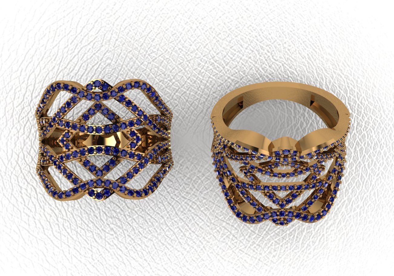 ring jewelry 3D print model_1