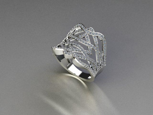 ring jewelry 3D print model_2