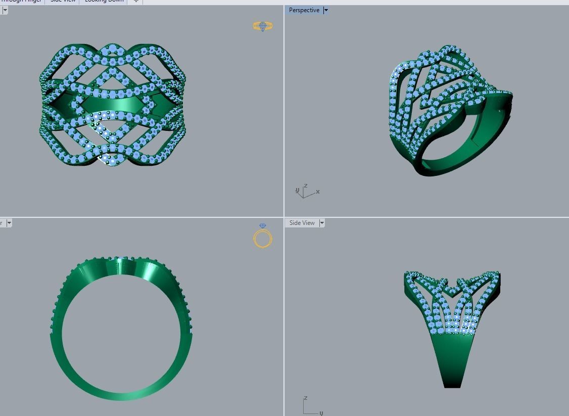 ring jewelry 3D print model_4