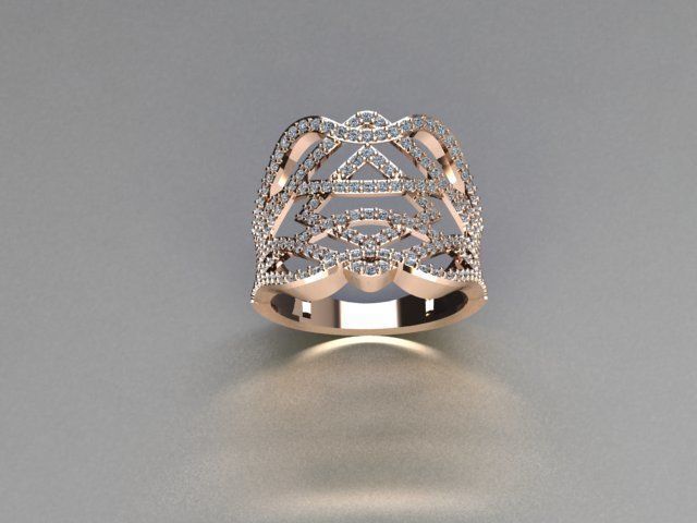 ring jewelry 3D print model_3