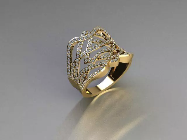 ring jewelry 3D print model_0