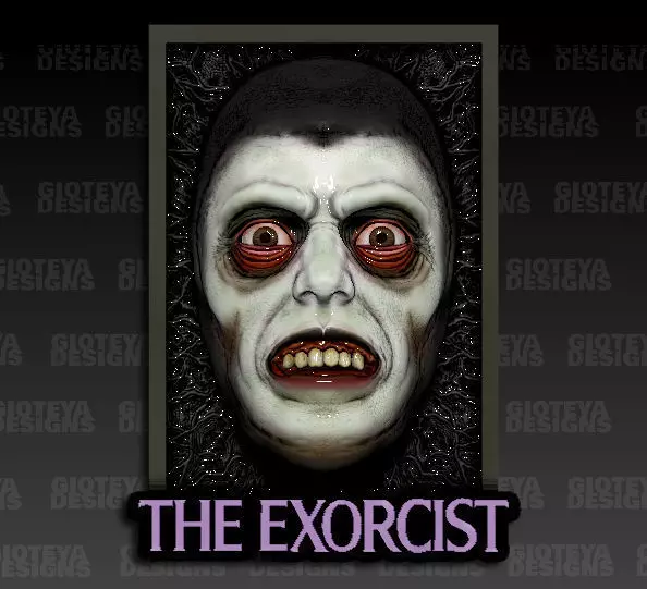 The Exorcist Pasuzu Demon Face 3D model_0