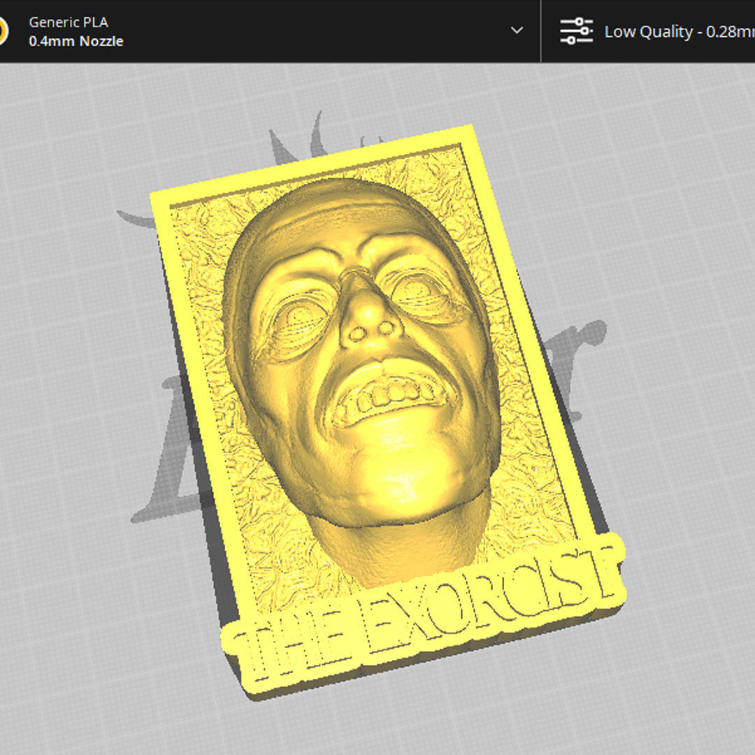 The Exorcist Pasuzu Demon Face 3D model_2