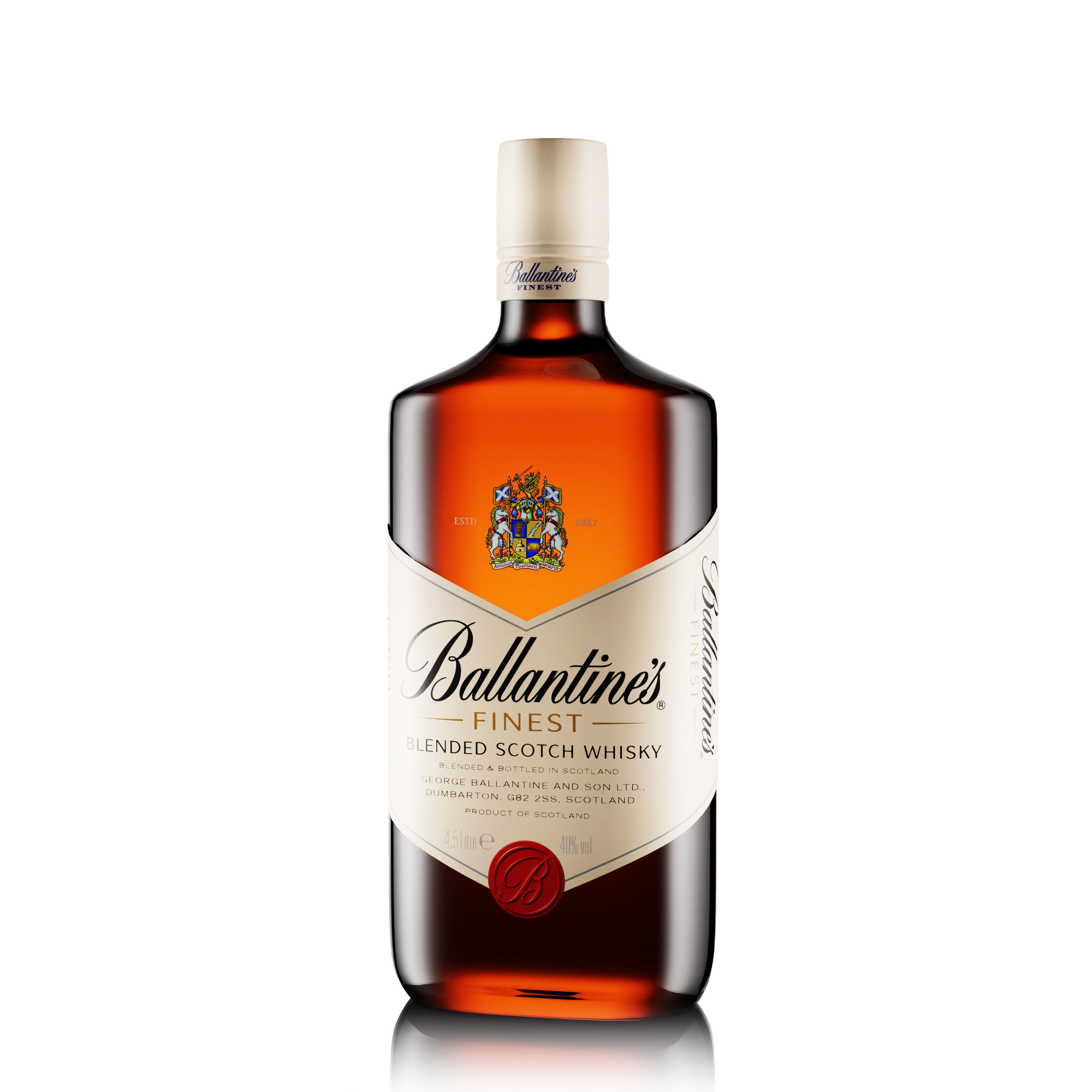 Ballantine Whiskey 3D model_2