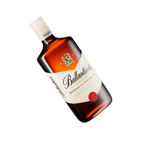 Ballantine Whiskey 3D model 4
