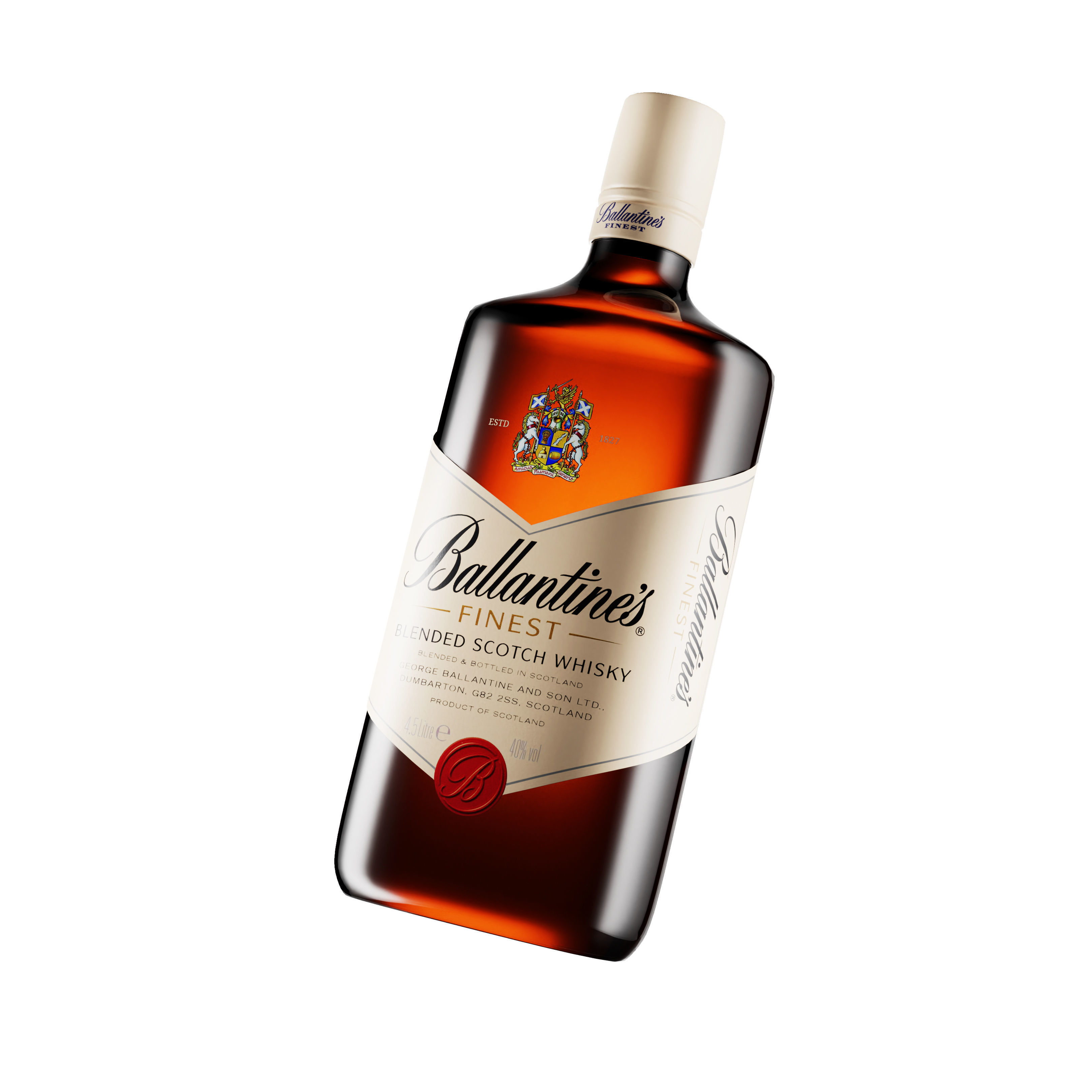 Ballantine Whiskey 3D model_4