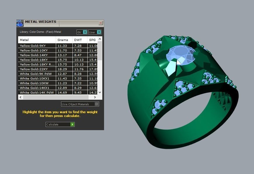 men ring 3D print model_6