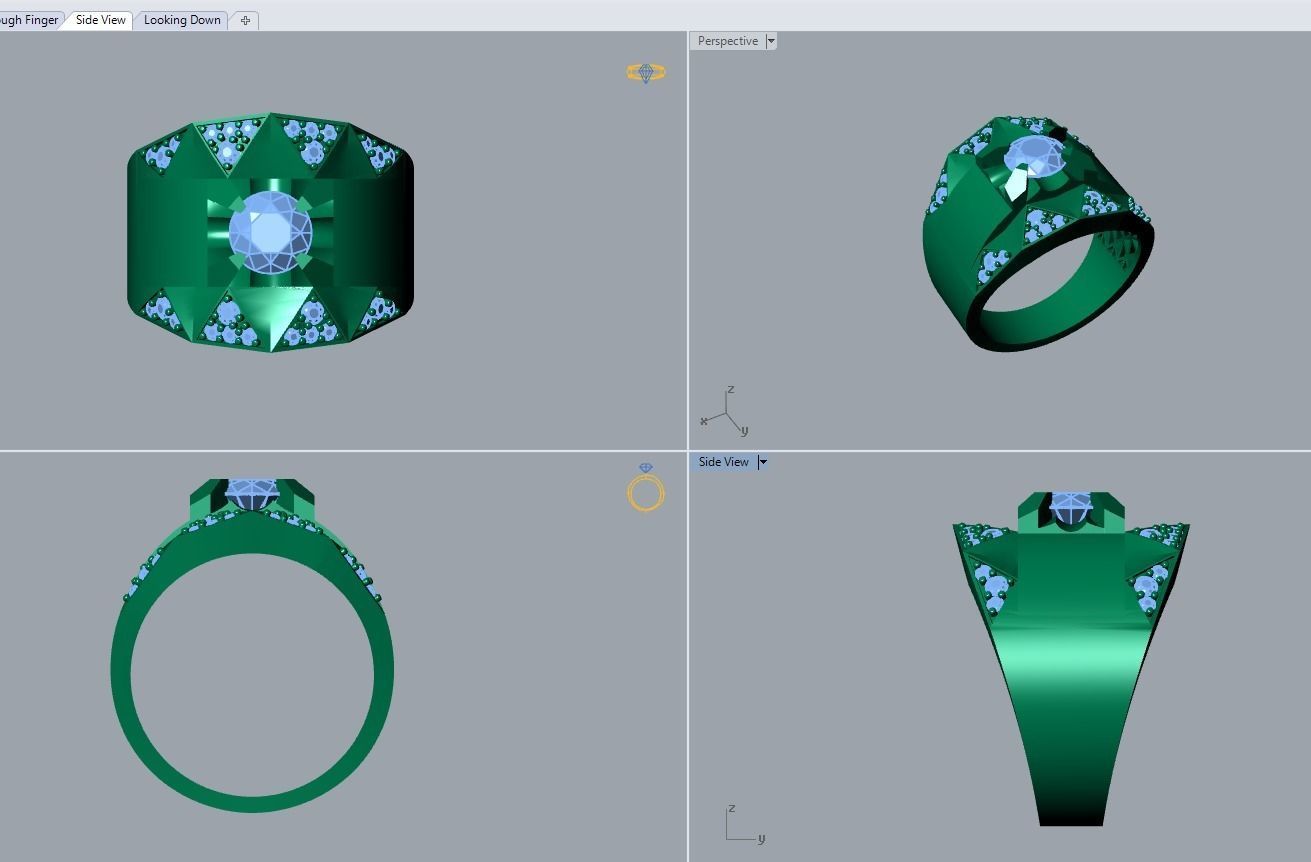 men ring 3D print model_4