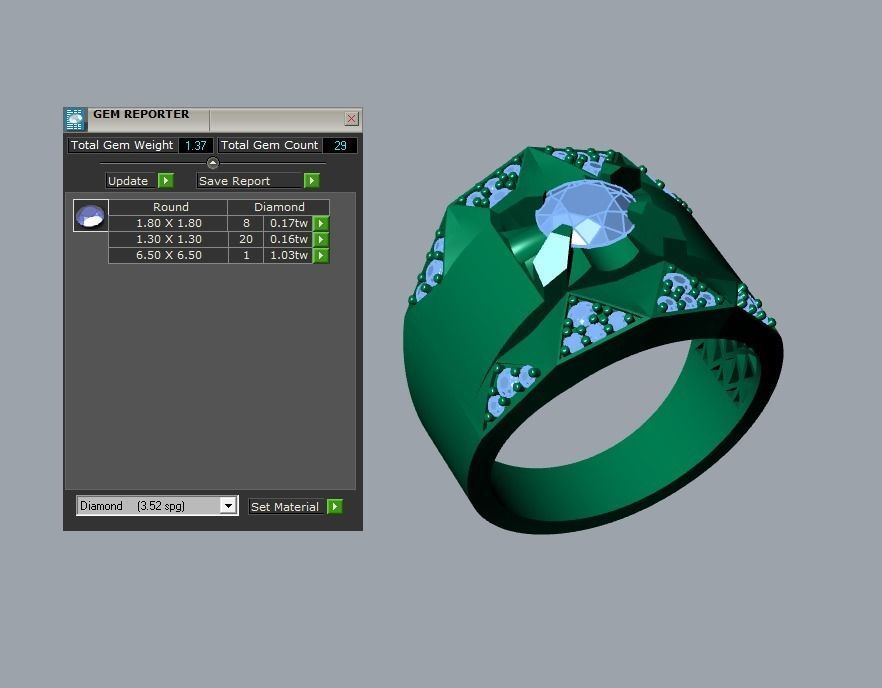 men ring 3D print model_5