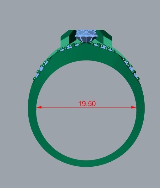 men ring 3D print model_9