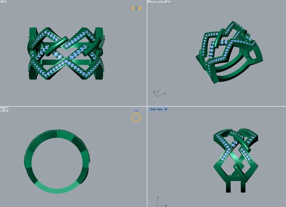 ring jewelry 3D print model_4