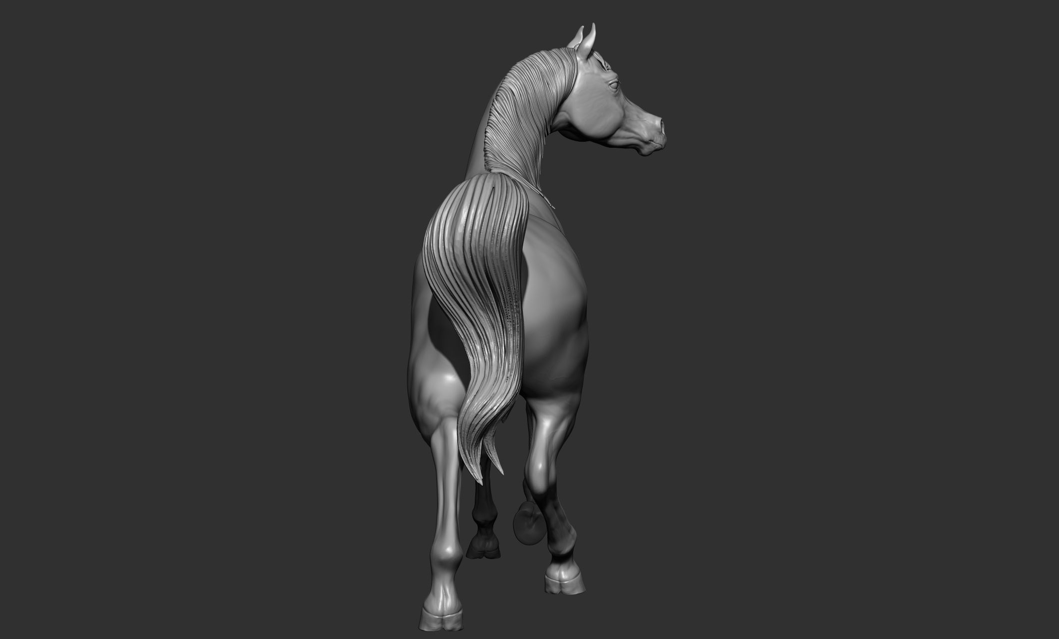7-Arabian Horse Poses 3D model_6
