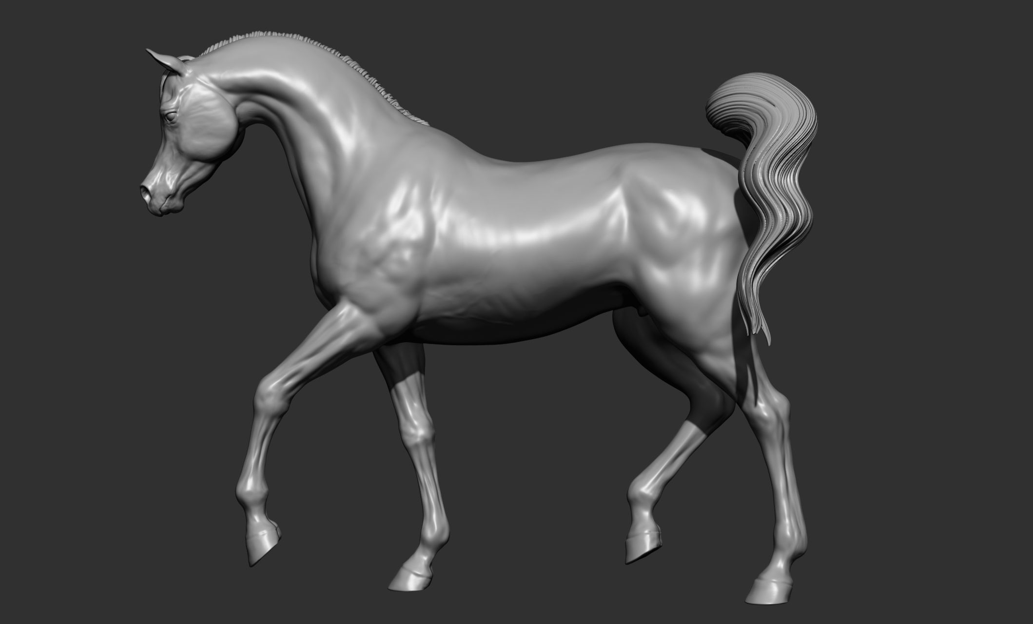 7-Arabian Horse Poses 3D model_40