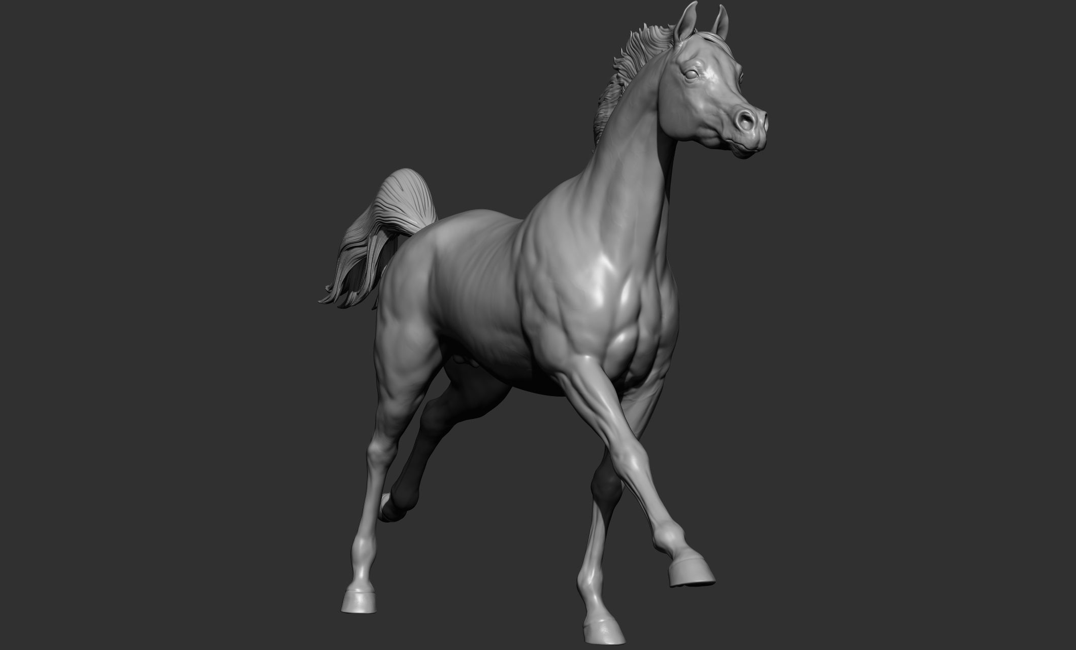 7-Arabian Horse Poses 3D model_26