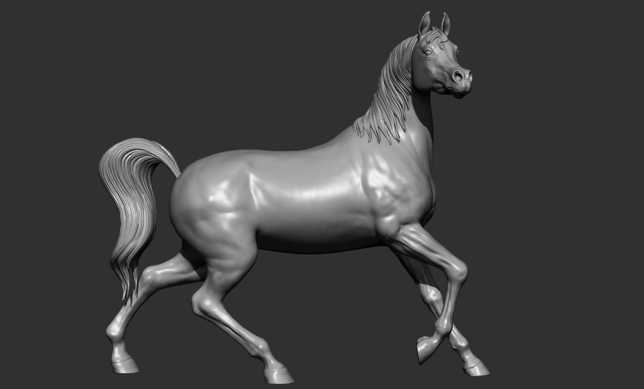 7-Arabian Horse Poses 3D model_1