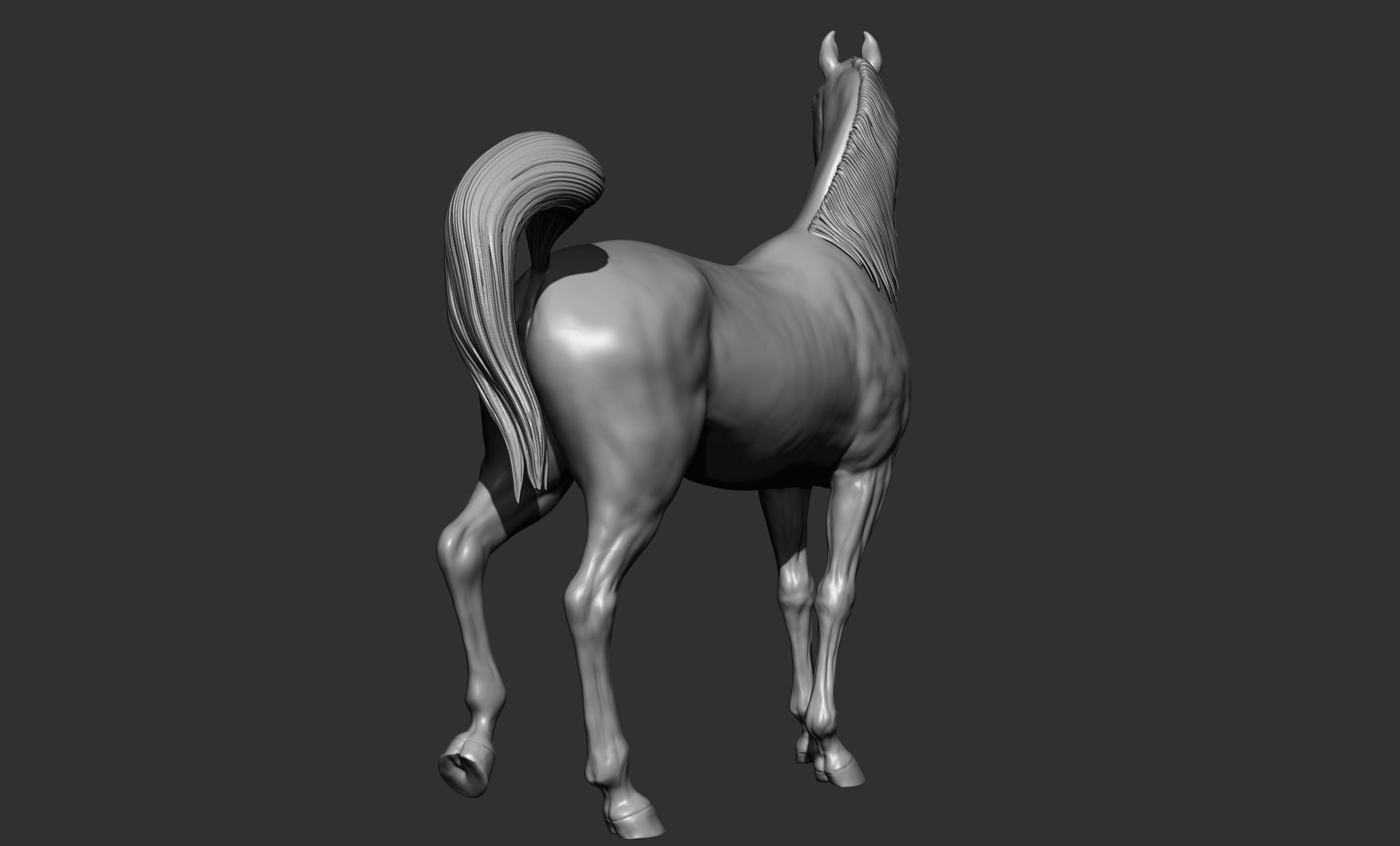 7-Arabian Horse Poses 3D model_12