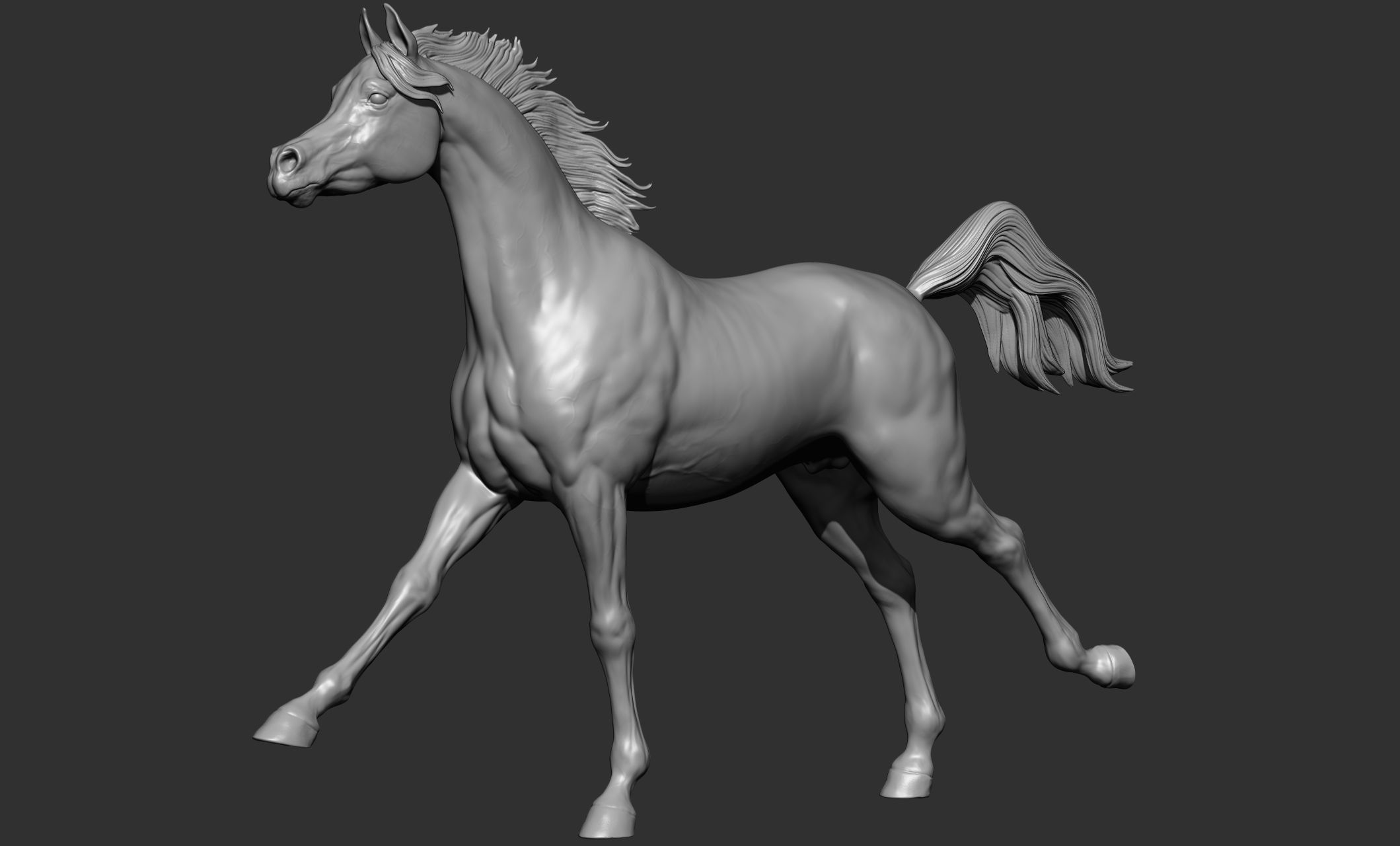 7-Arabian Horse Poses 3D model_21
