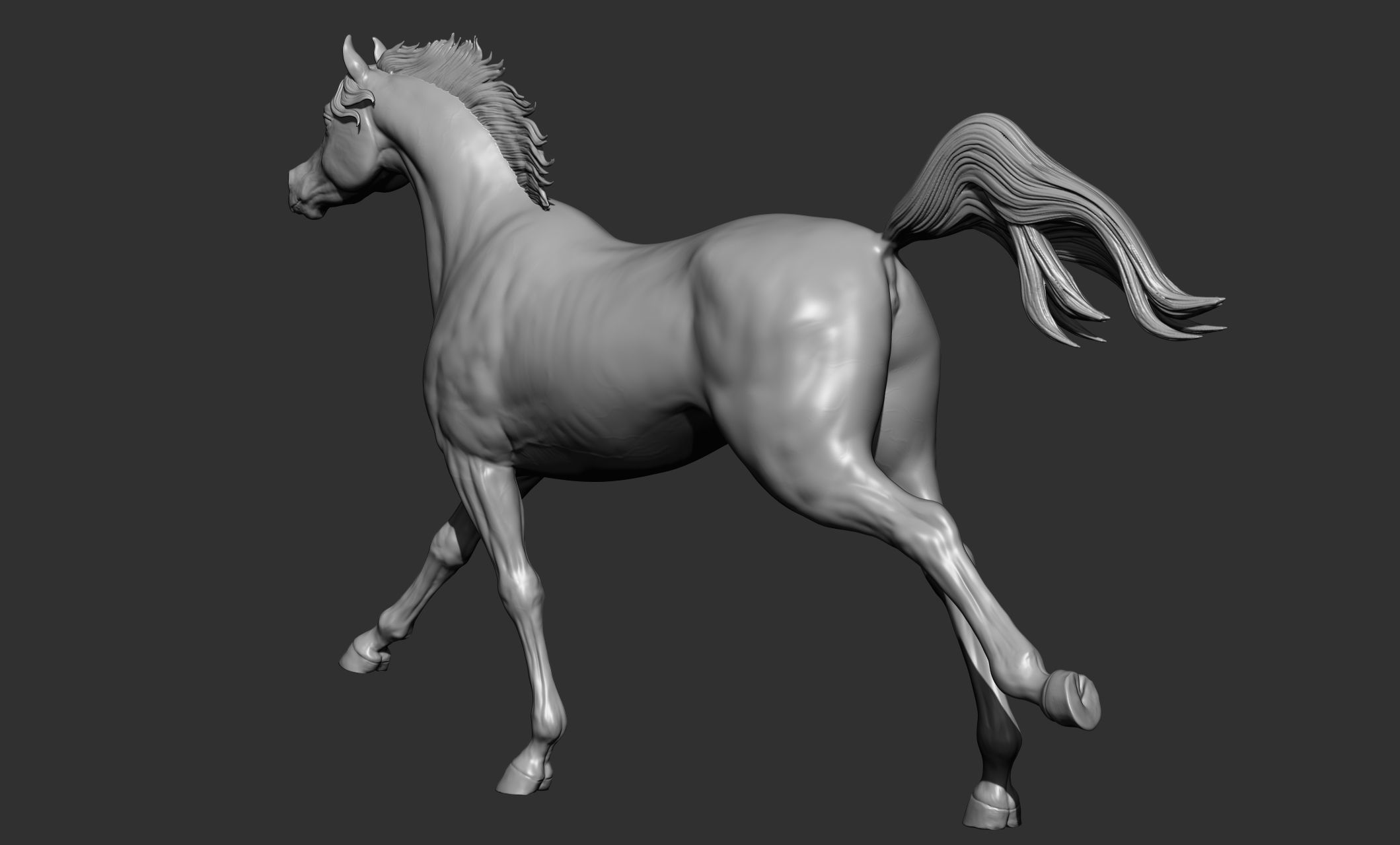 7-Arabian Horse Poses 3D model_23
