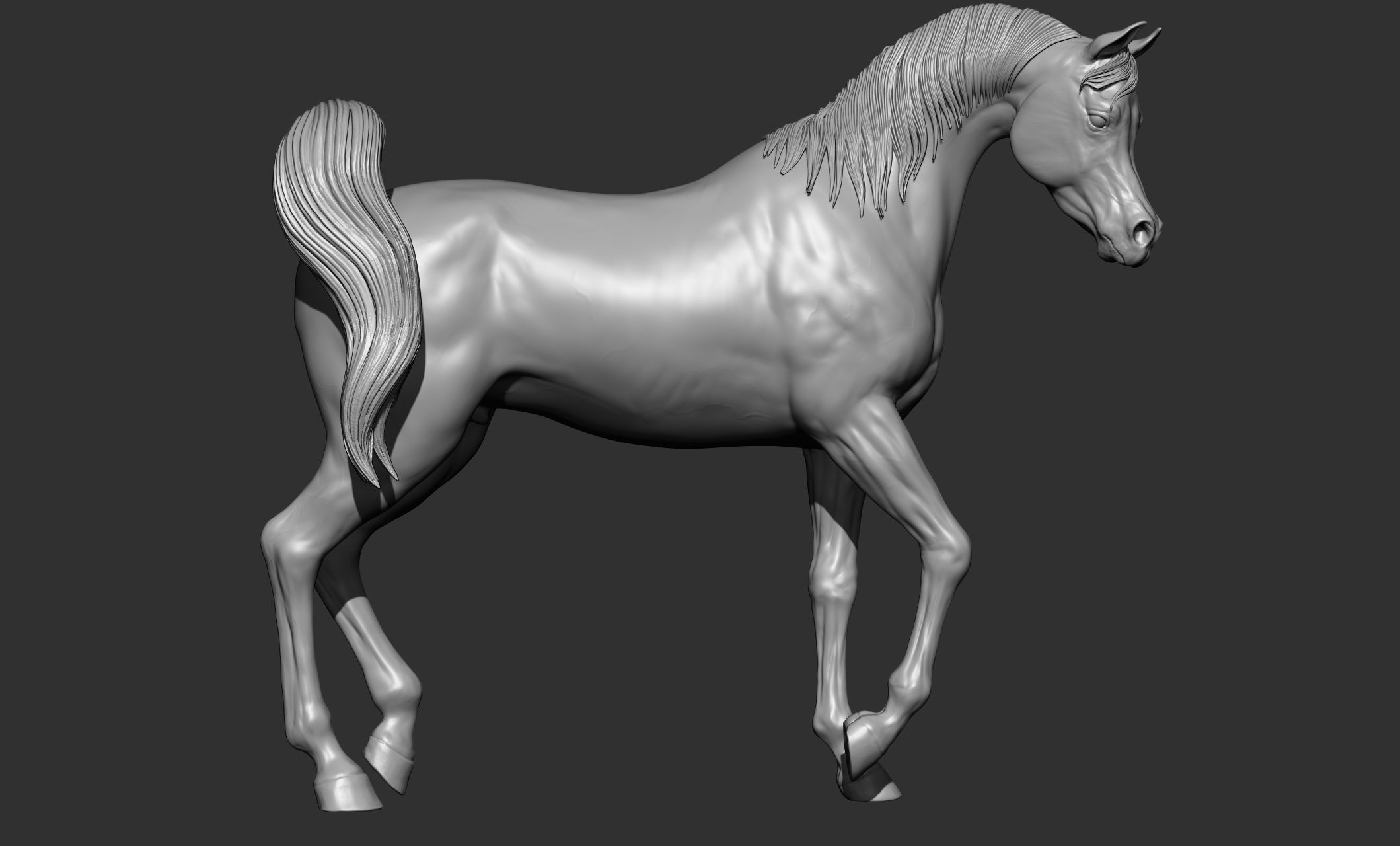 7-Arabian Horse Poses 3D model_31